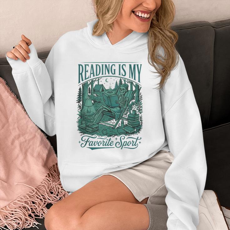 Reading Is My Favorite Sport Book Lover Bookworm Unisex Hoodie