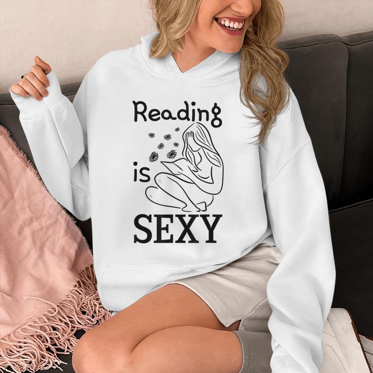 Reading Is Sexy For Book Lovers Comic Readers Manga Fans Unisex Hoodie Reading Is Sexy For Book Lovers Comic Readers Manga Fans Unisex Hoodie