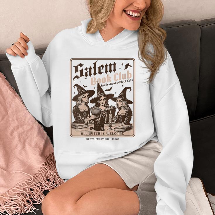 Salem Book Club Bookish Halloween Retro Salem Witch Book Unisex Hoodie Salem Book Club Bookish Halloween Retro Salem Witch Book Unisex Hoodie