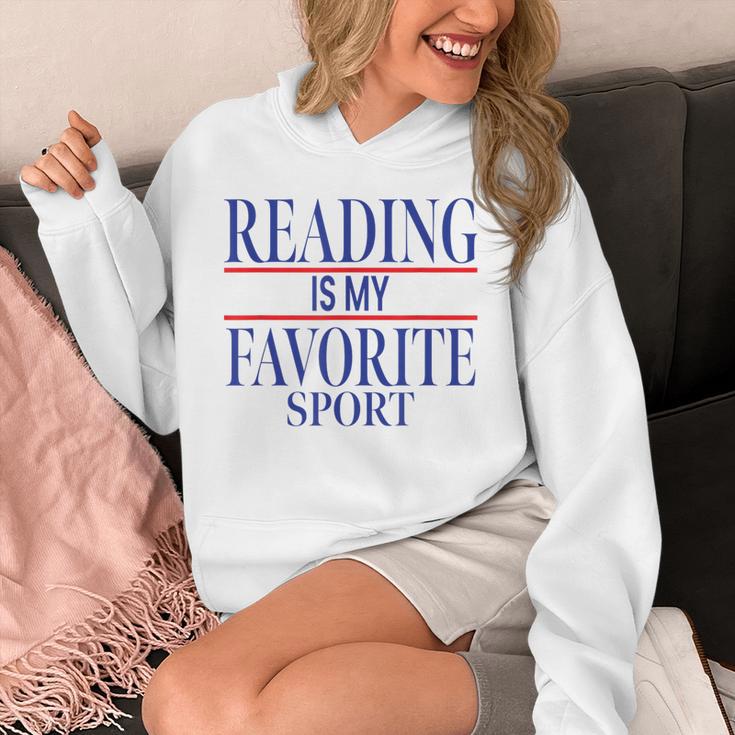 Simple Sarcastic Reading Is My Favorite Sport Book Lover Unisex Hoodie