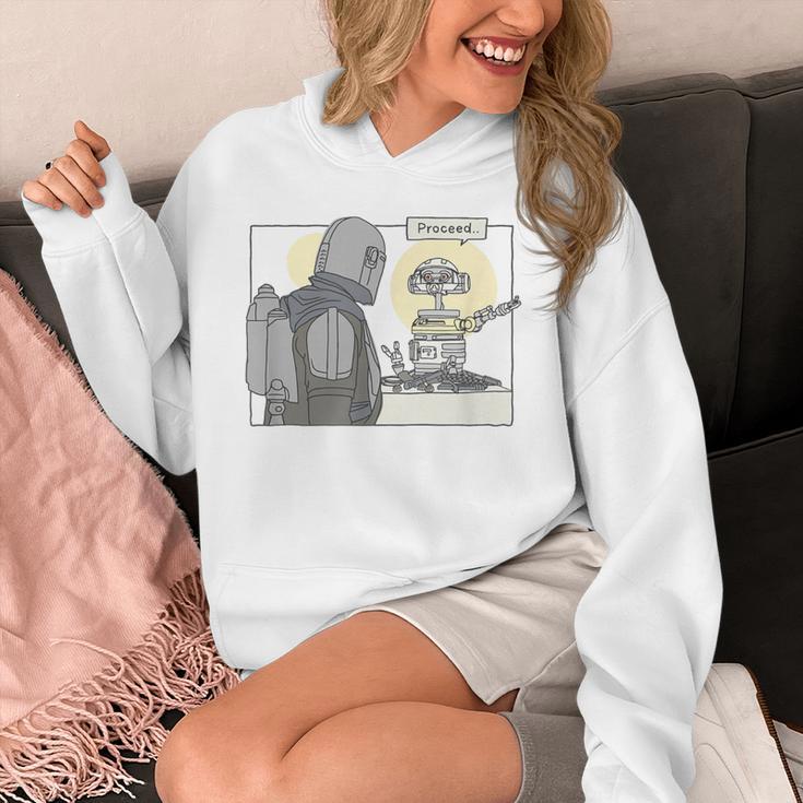 Star Wars The Book Of Boba Fett Proceed Simple Cartoon Unisex Hoodie Star Wars The Book Of Boba Fett Proceed Simple Cartoon Unisex Hoodie