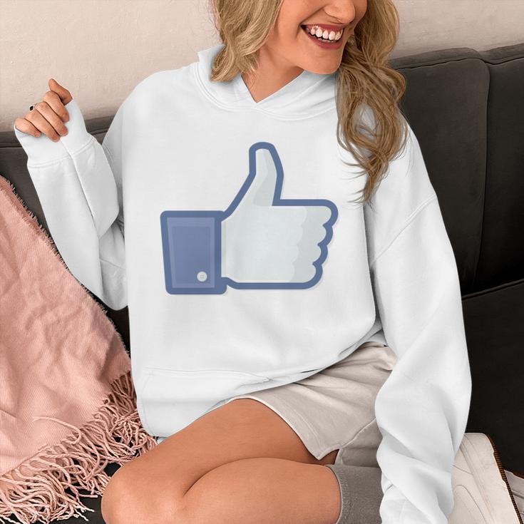 Thumbs Up Like Face Book Icon Unisex Hoodie