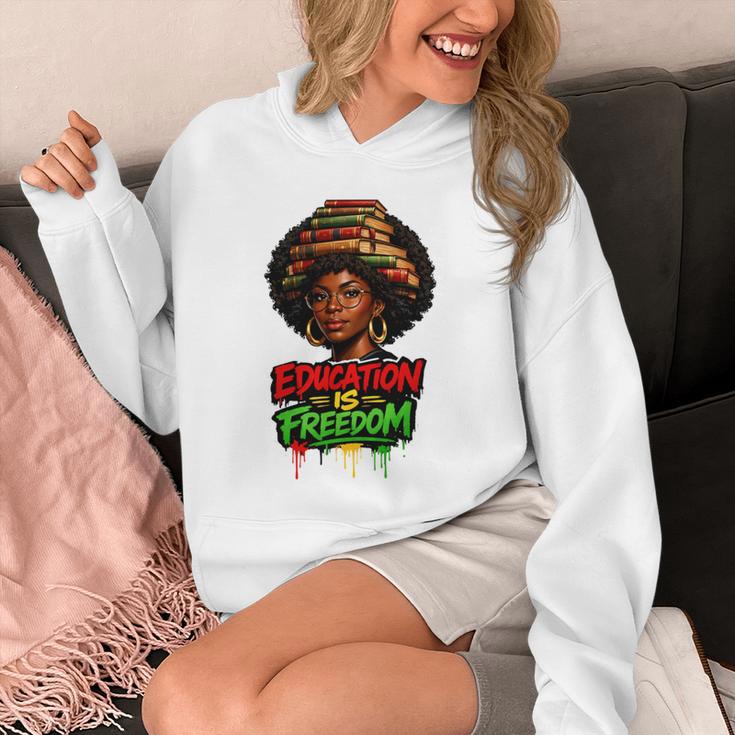History Education Is Freedom Books Teacher Women Girls Unisex Hoodie