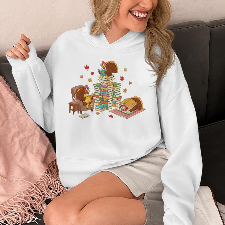Turkey Reading Books Fall Librarian Book Lover Teacher Kids Unisex Hoodie Turkey Reading Books Fall Librarian Book Lover Teacher Kids Unisex Hoodie
