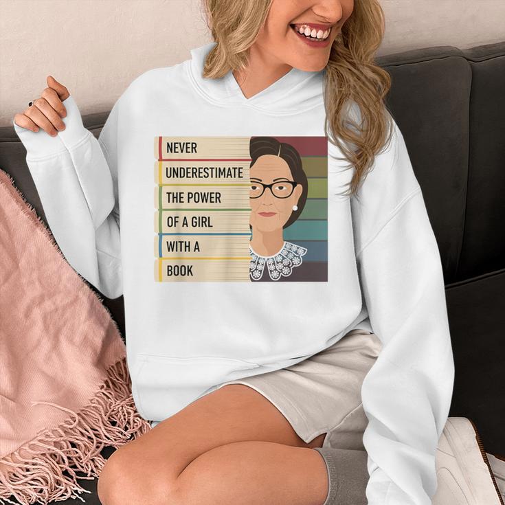 Never Underestimate The Power Of A Girl With A Book Feminist Unisex Hoodie