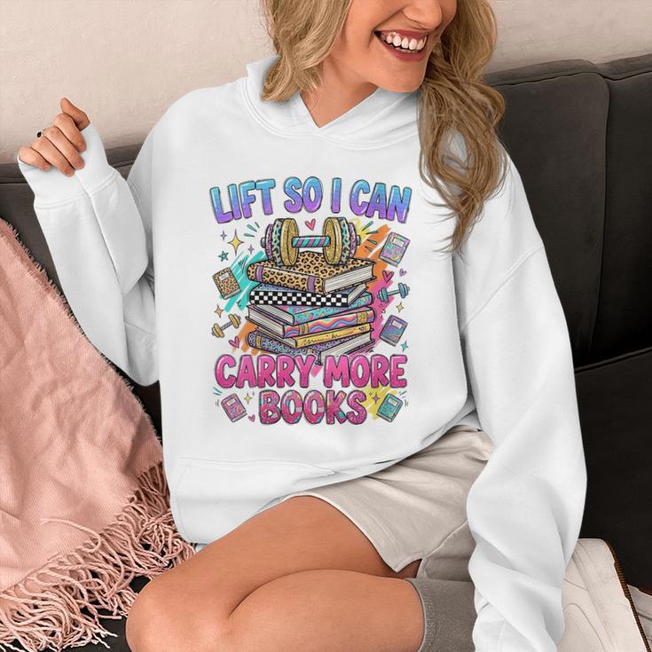 Women's Book Lover Fitness Mom Lifting Reading Humor Graphic Unisex Hoodie