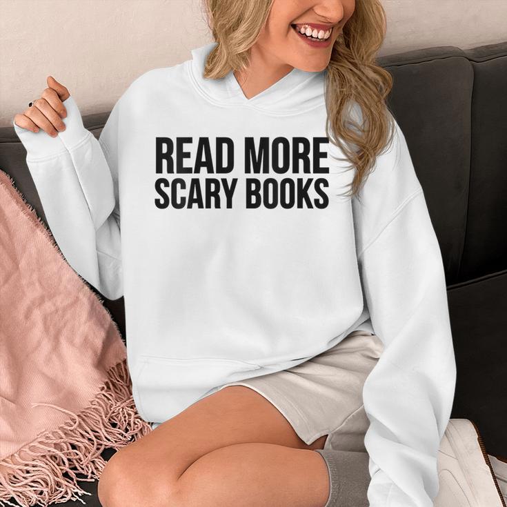 Women's Read More Scary Books Reading Lover Unisex Hoodie