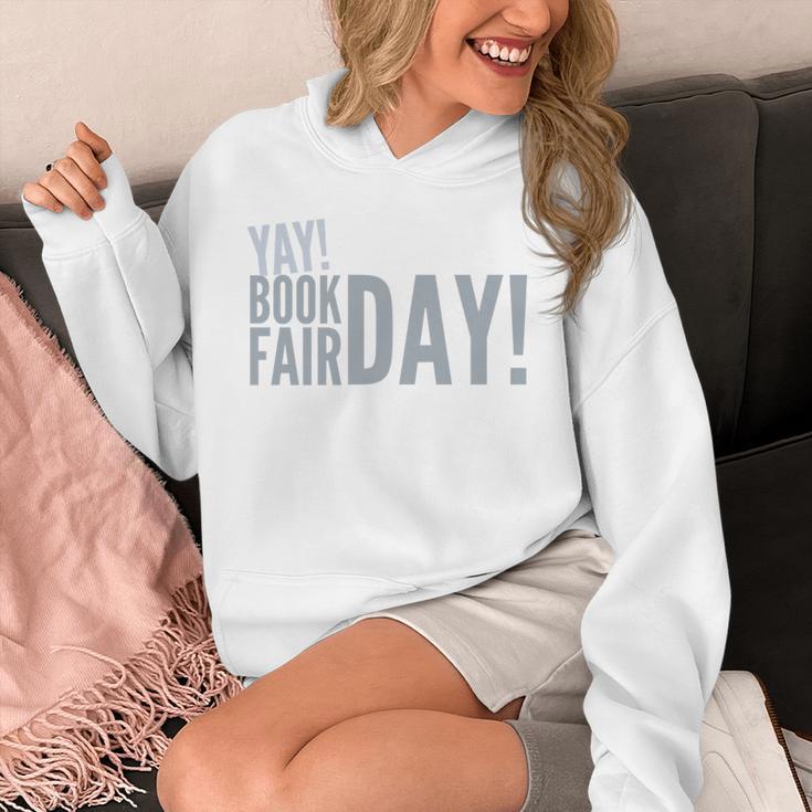 Yay Book Fair Day Librarian Library Book Fairs Reading Premium Tri-Blend Unisex Hoodie