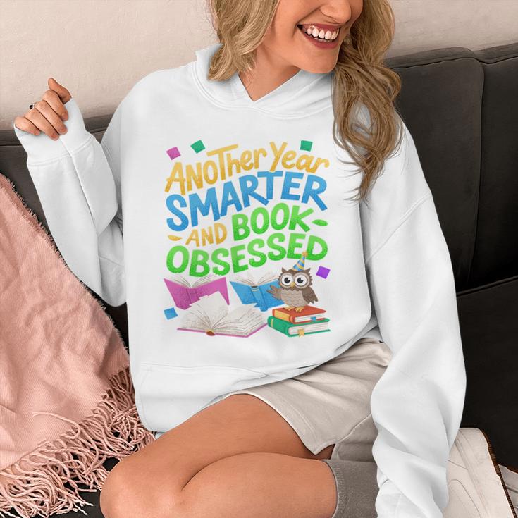 Another Year Smarter And Book-Obsessed Birthday Graphic Unisex Hoodie