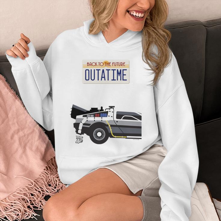 バック・トゥ・ザ・フューチャー Outatime ナンバープレート 長袖tシャツ パーカー
