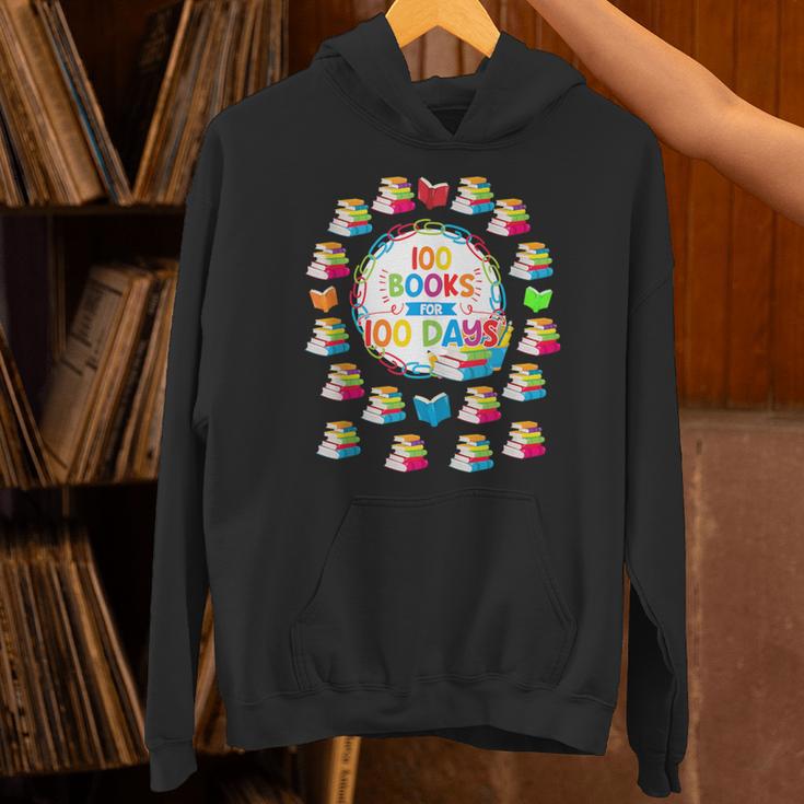 100 Books For 100 Days 100th Day Of School Top Teacher Kid Unisex Hoodie