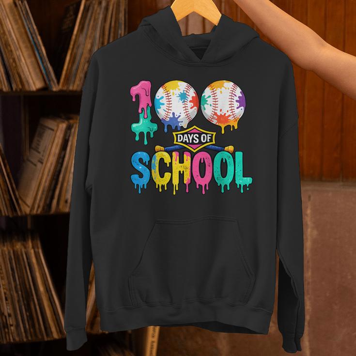 100 Days Of School Baseball Boys Kids Colorful 100th Day Unisex Hoodie 100 Days Of School Baseball Boys Kids Colorful 100th Day Unisex Hoodie