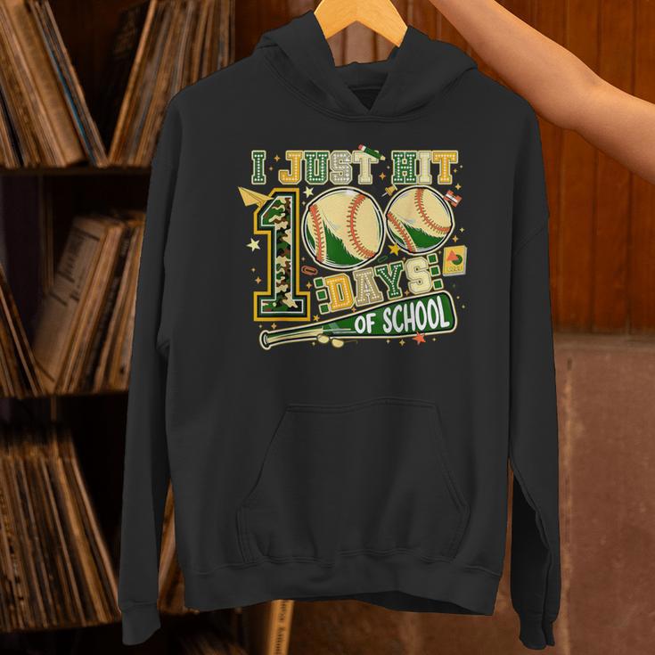 100 Days Of School Baseball I Just Hit 100 Days Boy COUNSELO Unisex Hoodie 100 Days Of School Baseball I Just Hit 100 Days Boy COUNSELO Unisex Hoodie