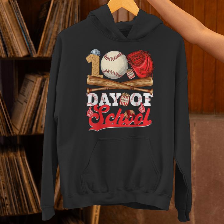 100 Days Of School Baseball Player Sports Game Teacher Kid Unisex Hoodie 100 Days Of School Baseball Player Sports Game Teacher Kid Unisex Hoodie