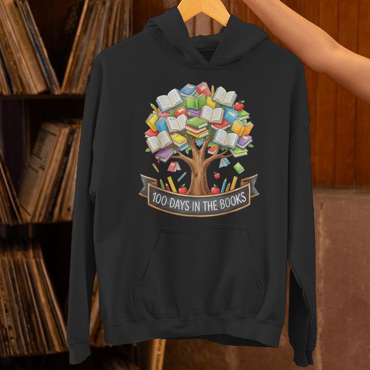 100 Days Of School In The Books Librarian Reading Teacher Unisex Hoodie