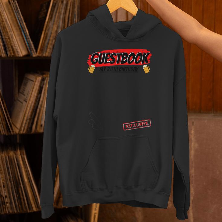 28 Year 28th Birthday Guest Book Unisex Hoodie 28 Year 28th Birthday Guest Book Unisex Hoodie