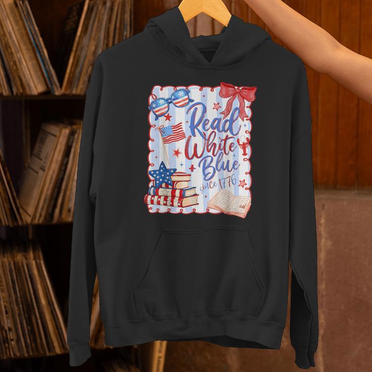 4th Of July Read Blue Patriotic Book Lovers Girl Women Unisex Hoodie 4th Of July Read Blue Patriotic Book Lovers Girl Women Unisex Hoodie