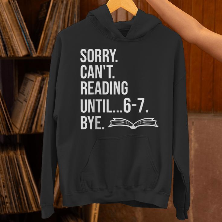 6 7 English Teacher 6-7 Sorry Cant Reading 67 Book Six Seven Unisex Hoodie