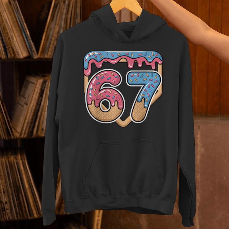67 Ice Cream Drip Meme Baseball Unisex Hoodie 67 Ice Cream Drip Meme Baseball Unisex Hoodie