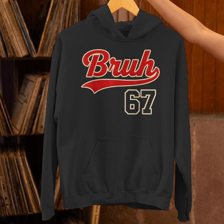 67 Six Seven Bruh Meme Baseball Vintage Style Men Boys Unisex Hoodie 67 Six Seven Bruh Meme Baseball Vintage Style Men Boys Unisex Hoodie