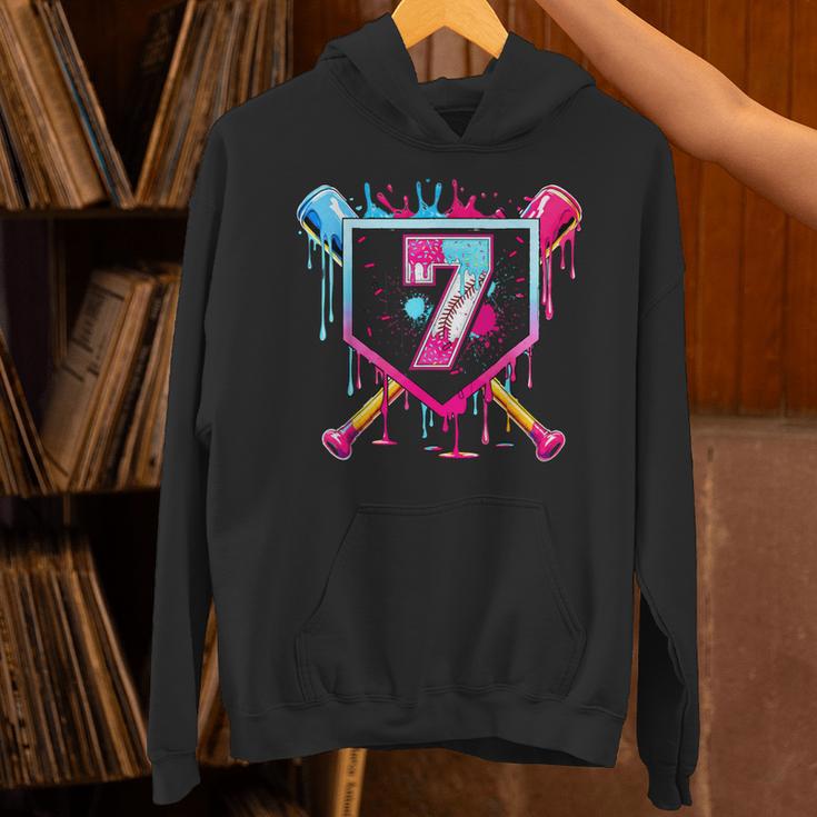 7th Birthday Boys Baseball Ice Cream Drip Boys Baseball Unisex Hoodie 7th Birthday Boys Baseball Ice Cream Drip Boys Baseball Unisex Hoodie