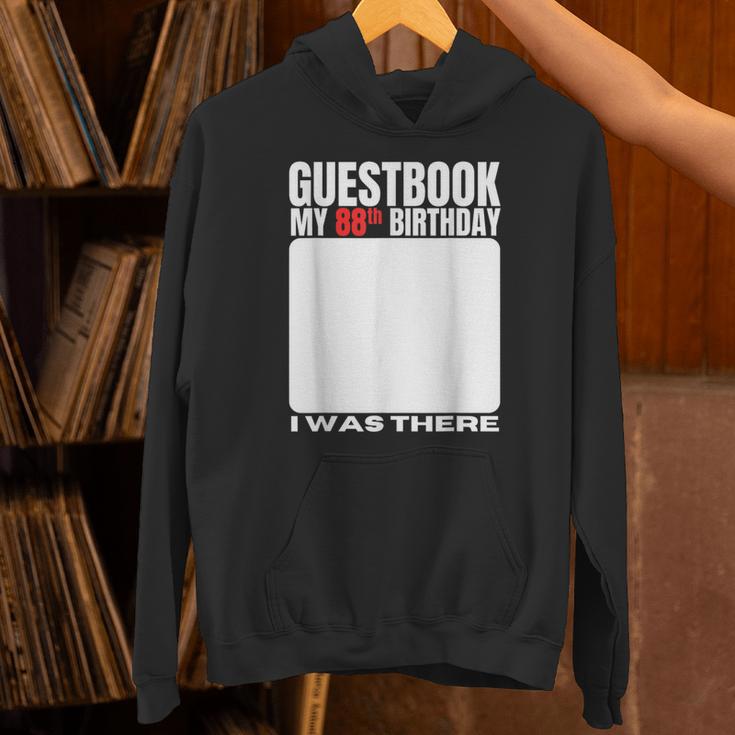 My 88th Birthday Guestbook 88 Years Birthday Party Sign My Unisex Hoodie
