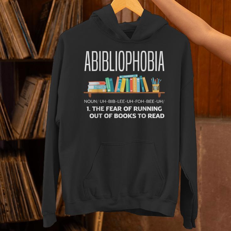 Abibliophobia Book Lover Avid Reader Bookworm Book Reader Unisex Hoodie