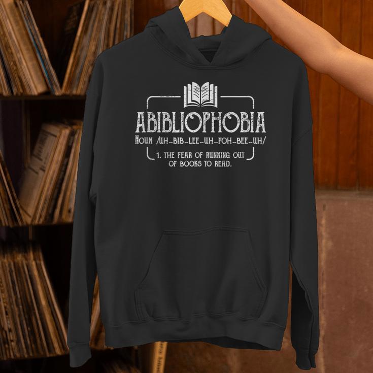 Abibliophobia Book Reading Men Woman Bookworm Unisex Hoodie Abibliophobia Book Reading Men Woman Bookworm Unisex Hoodie