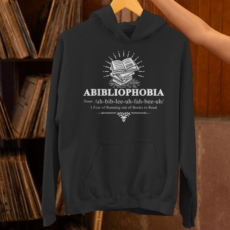 Abibliophobia Fear Of Running Out Of Books Novel Library Unisex Hoodie Abibliophobia Fear Of Running Out Of Books Novel Library Unisex Hoodie