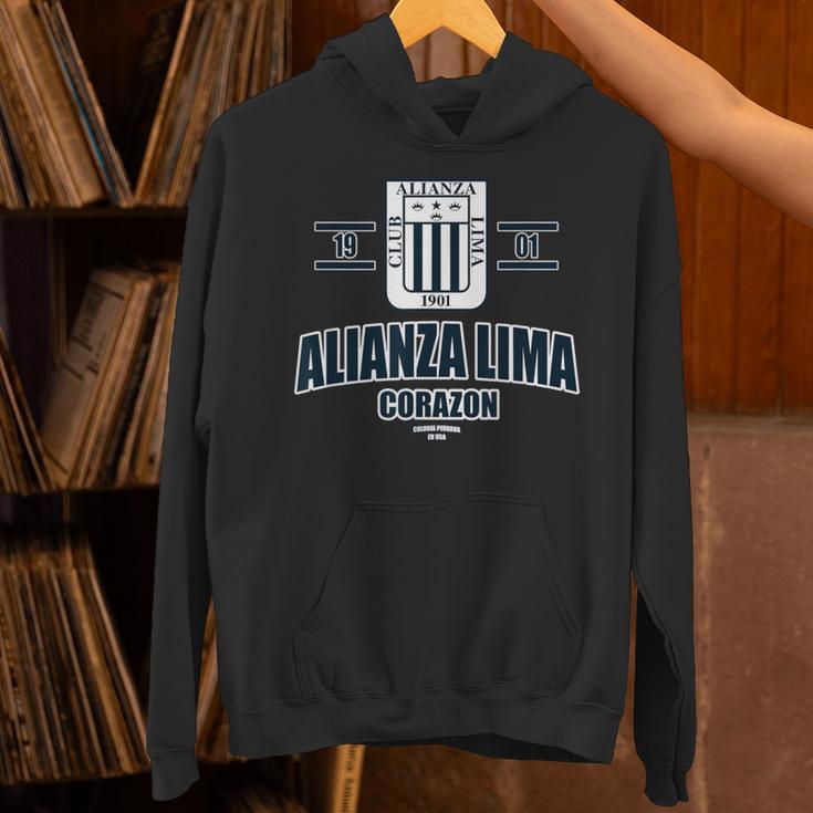 Alianza Lima Peru メンズ レディース サッカー ペルーエスクード パーカー