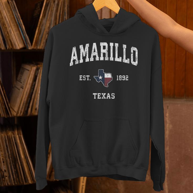 Amarillo Texas Tx ビンテージ州旗スポーツデザイン パーカー
