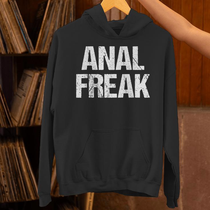 Anal Freak 面白い言葉 皮肉 かわいい クール アナルノベルティ パーカー