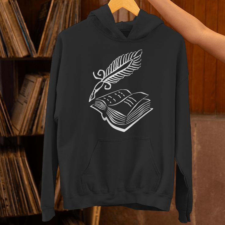 Antique Book With Feather Pen Unisex Hoodie