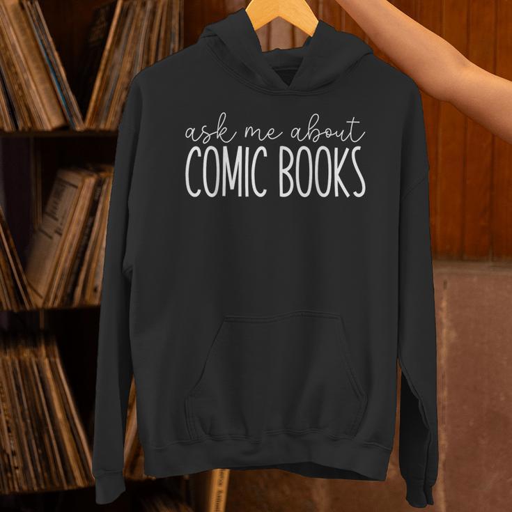 Ask Me About Comic Books Comic Book Collecting Unisex Hoodie