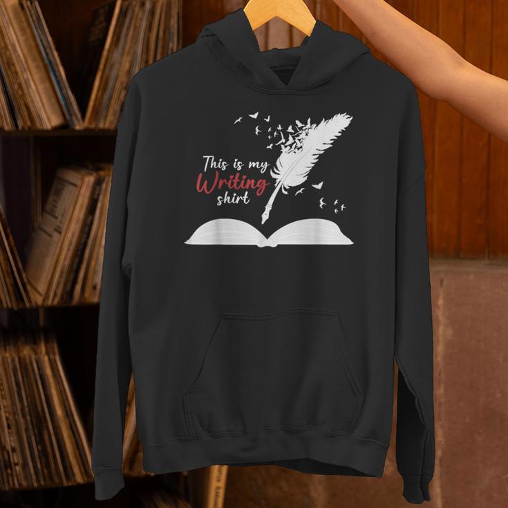 Author This Is My Writing Shirt Writing Pen Books Writers Unisex Hoodie Author This Is My Writing Shirt Writing Pen Books Writers Unisex Hoodie