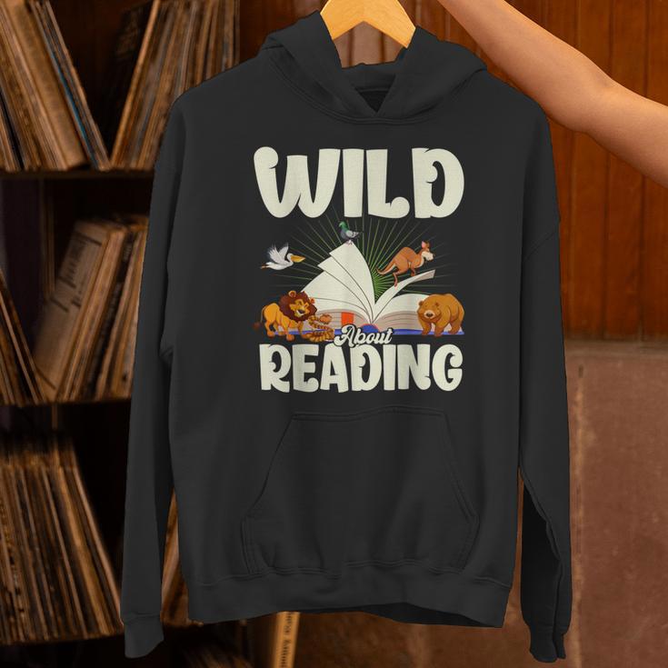 Avid Readers Bookworms Book Lovers Wild About Reading Lovers Unisex Hoodie