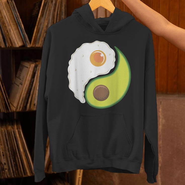 Avocado And Eggs Keto Diet Healthy Eating Yin Yang Yin Yang パーカー