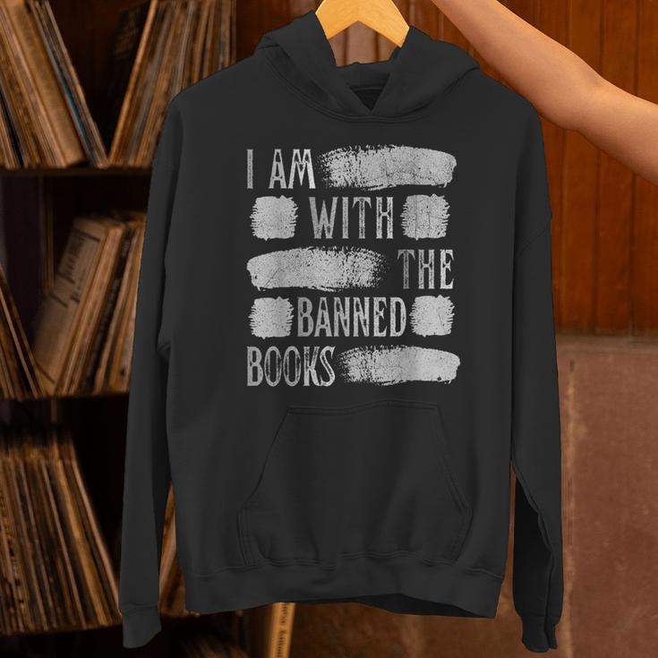 I Am With The Banned Books Reading Lovers Protest Book Bans Unisex Hoodie I Am With The Banned Books Reading Lovers Protest Book Bans Unisex Hoodie