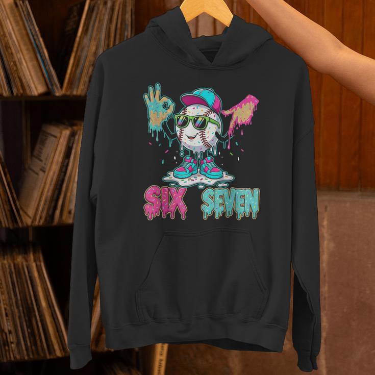 Baseball 67 Drip Six Seven Hand Signs Ice Cream Meme Unisex Hoodie Baseball 67 Drip Six Seven Hand Signs Ice Cream Meme Unisex Hoodie