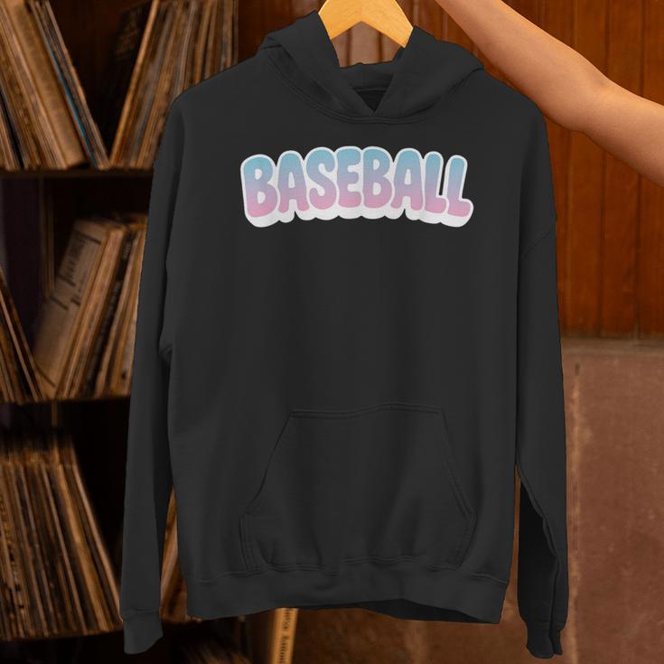 Baseball Bubble Letter Unisex Hoodie