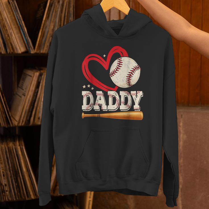 Baseball Daddy Baseball Heart Family Matching Unisex Hoodie