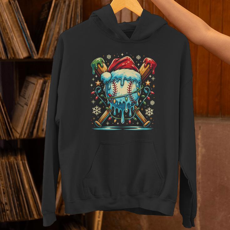 Baseball Drip Boys Youth Santa Christmas Baseball Unisex Hoodie Baseball Drip Boys Youth Santa Christmas Baseball Unisex Hoodie