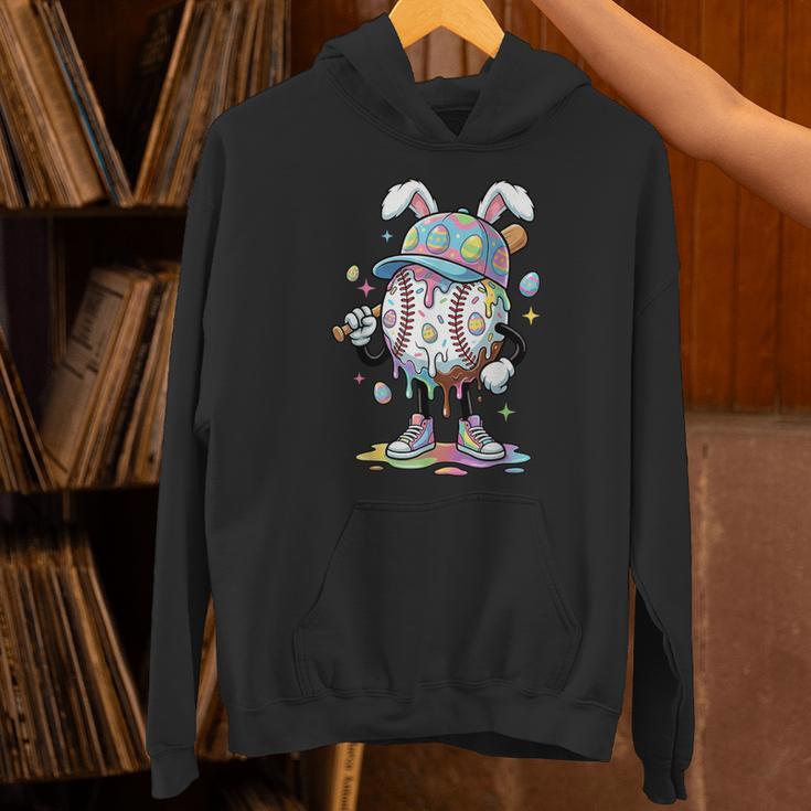 Baseball Drip Ice Cream Apparel Youth Boy Easter Day Unisex Hoodie