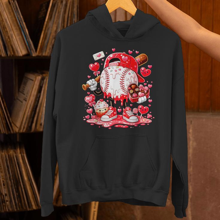 Baseball Drip Ice Cream Boys Kids Youth Valentines Unisex Hoodie