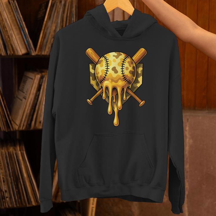 Baseball Drip Ice Cream Camo Cool Unisex Hoodie