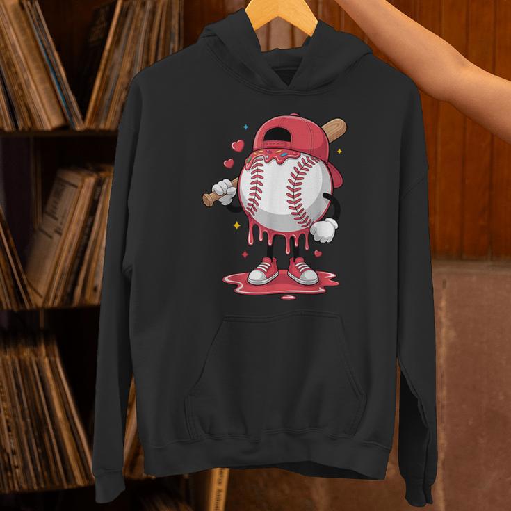 Baseball Drip Icecream Boy Kids Valentine Unisex Hoodie Baseball Drip Icecream Boy Kids Valentine Unisex Hoodie