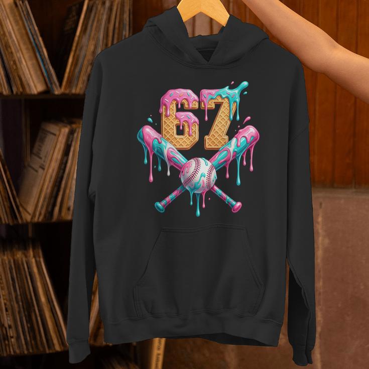 Baseball Drip Number 67 Player Unisex Hoodie