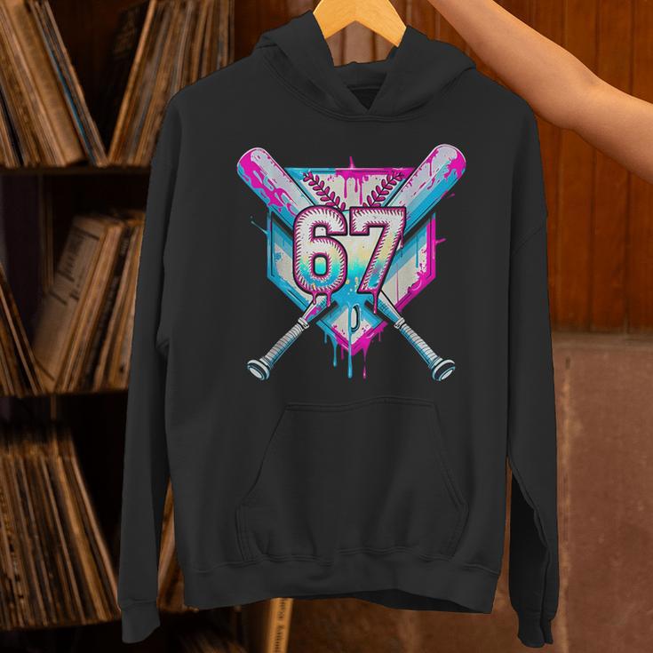 Baseball Dripping 67 Home Plate Six Seven Boy Kids Sports Unisex Hoodie Baseball Dripping 67 Home Plate Six Seven Boy Kids Sports Unisex Hoodie