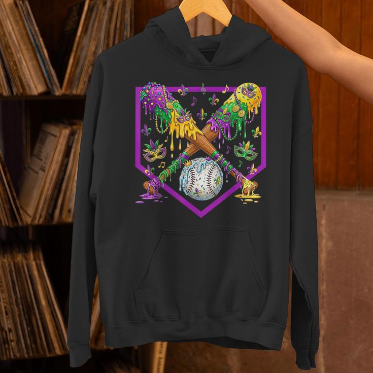 Baseball Ice Cream Drip Boys Mardi Gras Carnival Party Mask Unisex Hoodie Baseball Ice Cream Drip Boys Mardi Gras Carnival Party Mask Unisex Hoodie