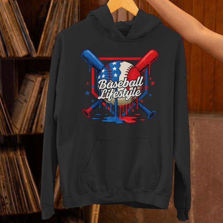 Baseball Life Style 101 Apparel Youth Drip Baseball Unisex Hoodie